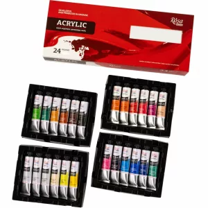 Rosa Studio Acrylic Paint Set - 24 colours in 20ml tubes