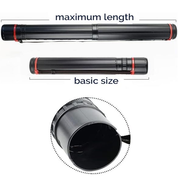 Poster Tube Expandable Blueprint Carrying Transport Tube - 12cm Ø x 79-135cm