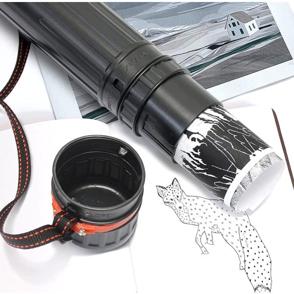 Poster Tube Expandable Blueprint Carrying Transport Tube - 12cm Ø x 79-135cm
