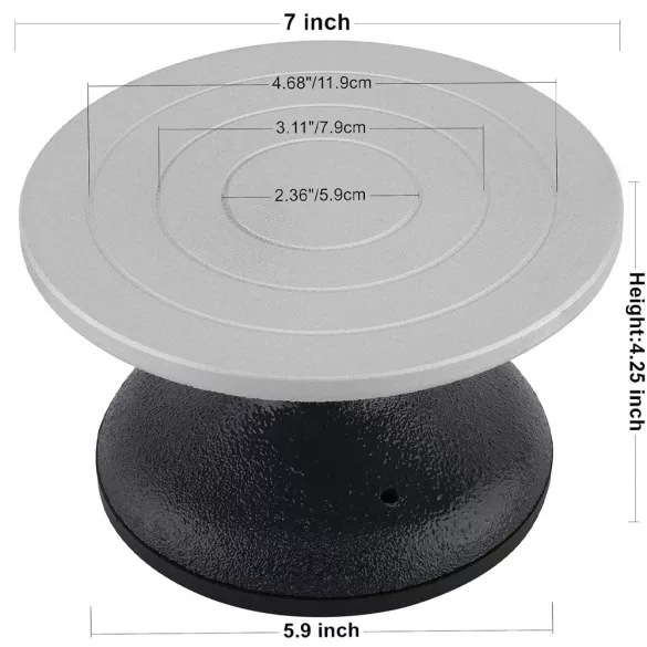 Homtone Pottery, Sculpting, Clay Sculpture Wheel 18cm