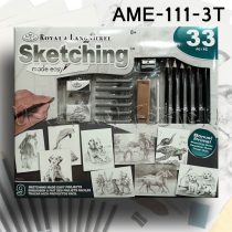 Rajzkészlet - Sketching Made Easy box 23+9pcs - AME-111-3T