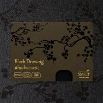   Fekete vázlat lapok - SMLT Haikucards papír  - Rajz papír  300gr, 24lap, 14,7*10,6 cm