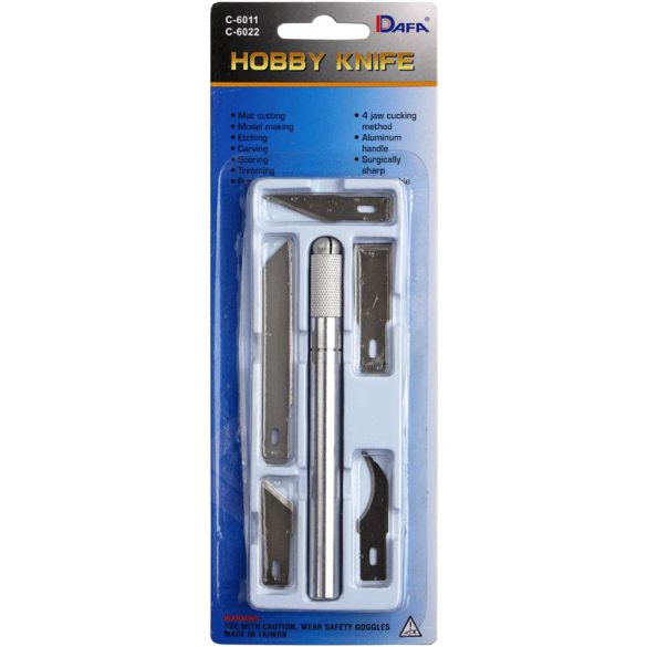 Hobbikés készlet - Dafa Hobby Knife Set with 5 different types of blades