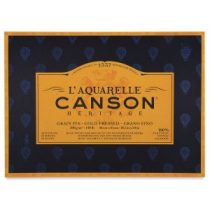   Canson Héritage Grain Fin Cold Pressed, 100% cotton, 300g, 20 sheets - 18*26 cm