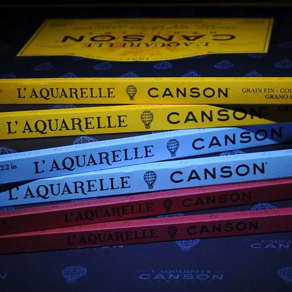 L' AQUARELLE - HÉRITAGE 100% cotton, 300 GSM Hot Pressed Paper Block(White, 20 Sheets)  26 x 36 cm