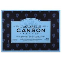   Akvarelltömb Canson Héritage Grain Torchon, 100% cotton, 300g, 20lap - 23x31cm