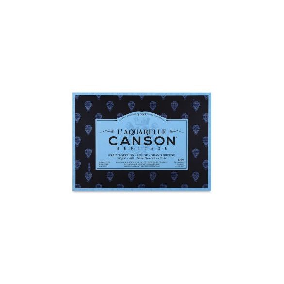 Canson Héritage Grain Torchon, 100% cotton, 300g, 20lap - 26x36 cm