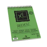 CANSON XL RECYCLE, természetes fehér, újra hasznosított, savmentes rajztömb, röv.old. spirálkötött, mikroperforált 160g/m2 25 ív A5