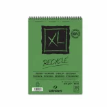 CANSON XL RECYCLE, természetes fehér, újra hasznosított, savmentes rajztömb, röv.old. spirálkötött, mikroperforált 160g/m2 25 ív A5