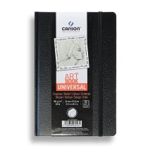 Vázlattömb - Canson Art Book 180° - keménykötéses, fekete vázlatkönyv - KÜLÖNBÖZŐ MÉRETEKBEN!