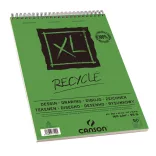 CANSON XL RECYCLE, természetes fehér, újra hasznosított, savmentes rajztömb, röv.old. spirálkötött, mikroperforált 160g/m2 50 ív A3