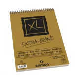 CANSON XL EXTRA BLANC, extra fehér, savmentes, skiccpapír-tömb, rövid oldalán spirálkötött, mikroperforált 90g/m2 120 ív A4