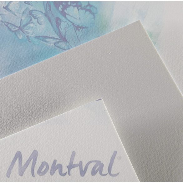 Watercolour Block - Canson Montval 24x32cm  Natural White Cold Pressed 300 GSM Watercolour Paper, Spiral (Block of 12Sheets)