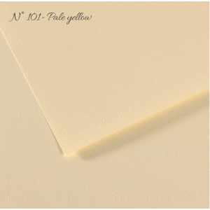 Pasztell- és dekorkarton - Canson Mi-Teintes Art Paper for Drawing and Painting, 160g, A4 - 101 Pale yellow