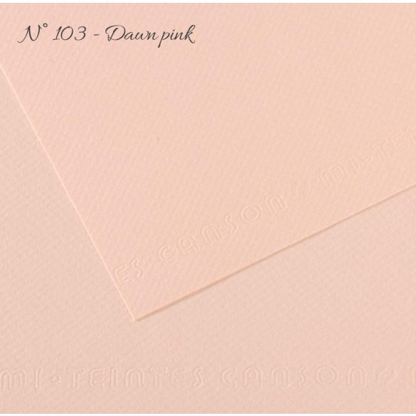 Pasztell- és dekorkarton - Canson Mi-Teintes Art Paper for Drawing and Painting, 160g, A4 - 103 Dawn pink