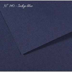 Pasztell- és dekorkarton - Canson Mi-Teintes Art Paper for Drawing and Painting, 160g, A4 - 140 Indigo blue