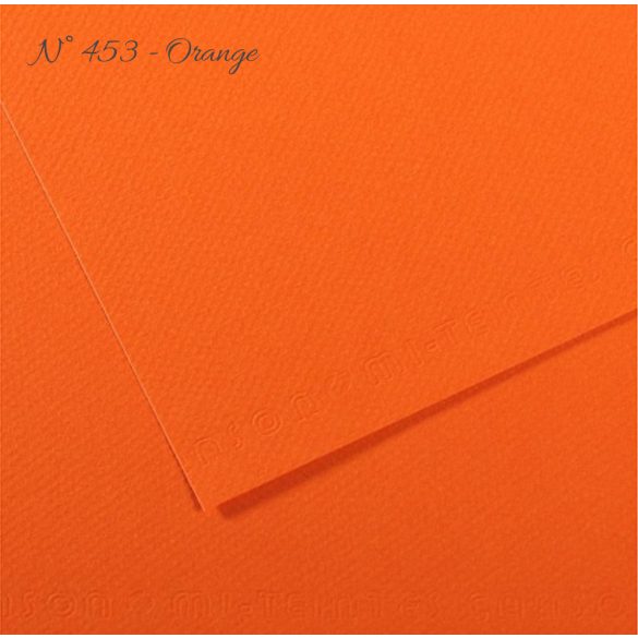 Pasztell- és dekorkarton - Canson Mi-Teintes Art Paper for Drawing and Painting, 160g, A4 - 453 Orange