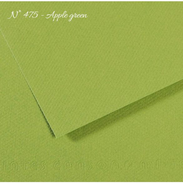 Pasztell- és dekorkarton - Canson Mi-Teintes Art Paper for Drawing and Painting, 160g, A4 - 475 Apple green