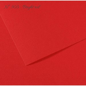 Pasztell- és dekorkarton - Canson Mi-Teintes Art Paper for Drawing and Painting, 160g, A4 - 505 Bright red