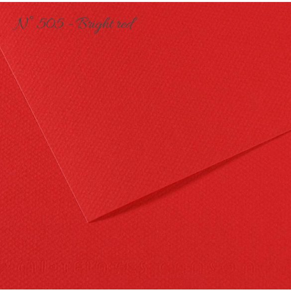 Pasztell- és dekorkarton - Canson Mi-Teintes Art Paper for Drawing and Painting, 160g, A4 - 505 Bright red