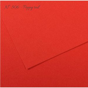 Pasztell- és dekorkarton - Canson Mi-Teintes Art Paper for Drawing and Painting, 160g, A4 - 506 Poppy red