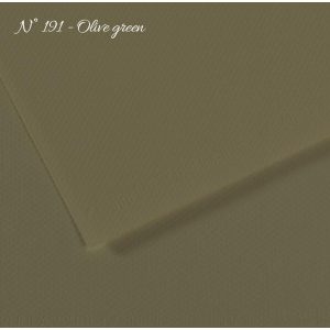 Pasztell- és dekorkarton - Canson Mi-Teintes Art Paper for Drawing and Painting, 160g, A4 - 191 Olive green