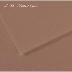 Pasztell- és dekorkarton - Canson Mi-Teintes Art Paper for Drawing and Painting, 160g, A4 - 188 Chestnut brown