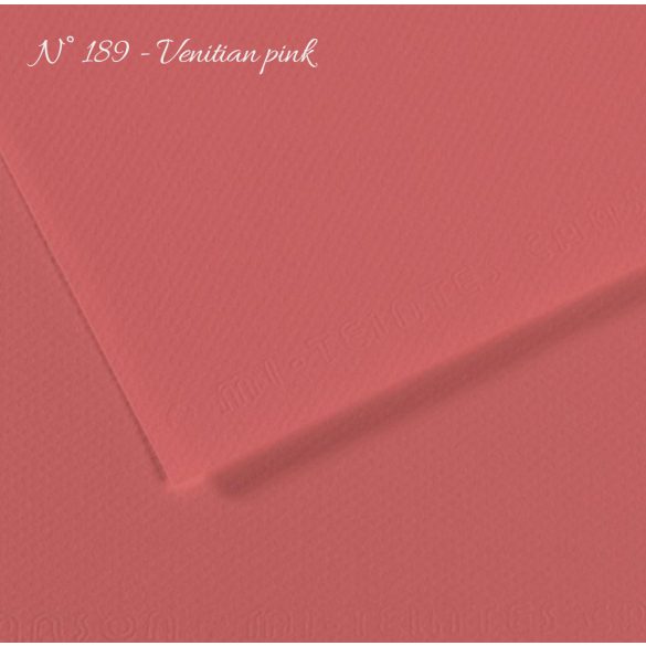 Pasztell- és dekorkarton - Canson Mi-Teintes Art Paper for Drawing and Painting, 160g, A4 - 189 Venitian pink