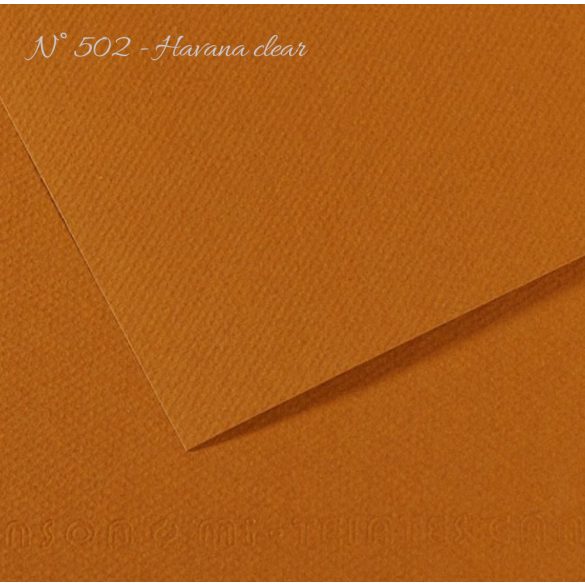 Pasztell- és dekorkarton - Canson Mi-Teintes Art Paper for Drawing and Painting, 160g, 50x65cm - 502 Havana clear