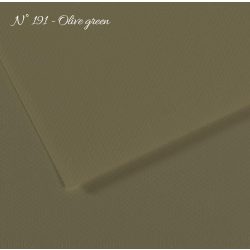   Pasztell- és dekorkarton - Canson Mi-Teintes Art Paper for Drawing and Painting, 160g, A3 - 191 Olive green