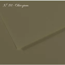   Pasztell- és dekorkarton - Canson Mi-Teintes Art Paper for Drawing and Painting, 160g, 50x65cm - 191 Olive green