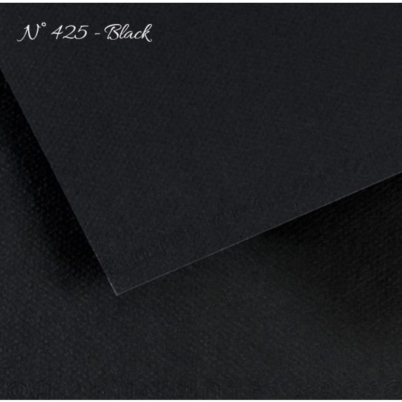 Pasztell- és dekorkarton - Canson Mi-Teintes Art Paper for Drawing and Painting, 160g, A4 - 425 Black