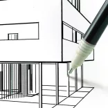 CANSON Illustration Lavis Technique extra fehér, extra síma rajztömb illusztrációhoz és elmosási technikához, rövid old. rag. tollhoz, tintához, 200g 12 ív A3