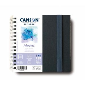 Akvarelltömb - Canson Art Book MONTVAL KÖNYV  300gr, 24 lap, 20x20cm