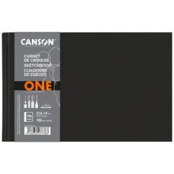   CANSON ArtBook "ONE" Landscape, skickönyv, finom szemcsés papír 100g/m2 98 ív - 14 x 21,6 cm