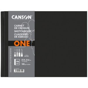 CANSON ArtBook "ONE" Landscape, skickönyv, finom szemcsés papír 100g/m2 98 ív - 21,6 x 27,9 cm