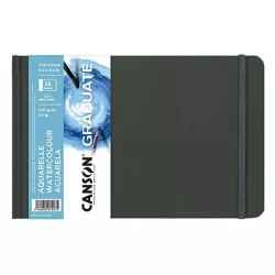CANSON Graduate Landscape akvarellkönyv, keménykötésű 250g/m2 28 ív A5