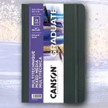 Vázlattömb és Festőtömb - Canson Graduate Mixed Media 72 pages 200g 180° - 14x21.6cm, A5 - Grey