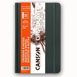   Vázlattömb - Canson Graduate Croquies & Notes 184 pages 90g 180° - 14x21.6cm, A5 - grey