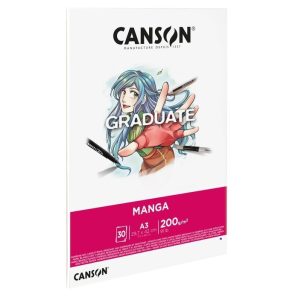 CANSON Graduate Manga tömb, ragasztott 200g/m2 30 ív A3