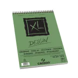 CANSON XL DESSIN, természetes fehér, savmentes rajztömb, rövid oldalán spirálkötött, mikroperforált 160g/m2 50 ív A4