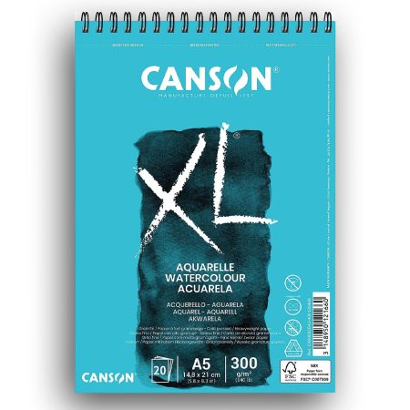 CANSON XL Watercolour 300gsm A5 Paper Pad