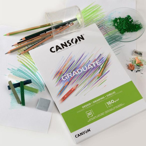 Sketch Book - Canson Graduate Drawing - 30 sheets, 160gr