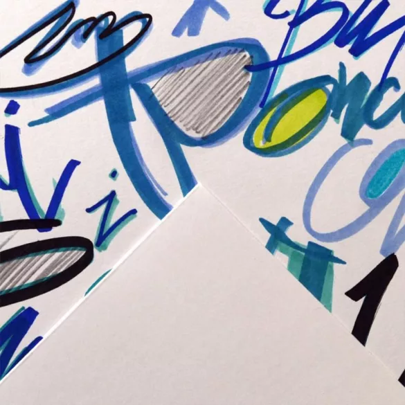 Vázlattömb - Canson Graduate Bristol - 20 lap, 180gr, ragasztott -A/4