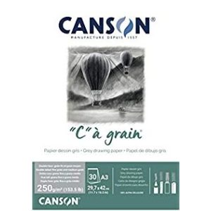 C á grain savmentes természetes tömb, ragasztott, okker finom szemcsés felületú, 250g 30 ív A3