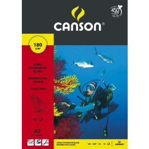 CANSON Színes Fotókarton csomag - A/3 160 gr 10 íves