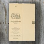   Vázlattömb - SMLT Sketch Pad- Natural Brown, 135g, 80 lap, A4 mappában