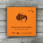   Mini album 180°-os, vegyes technikákhoz, akvarellhez - SMLT Drawing authenticbook - Mixed Media 200gr, 32 lap, 14x14cm