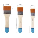 Ecsetkészlet, Oszlatóecset - Giorgione Assorted Sizes Gesso Brushes Set, 3pcs