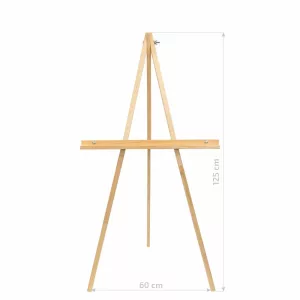 Festőállvány, Tábori, Összecsukható - Rósa Tripod Pine Wooden Field Easel 60x75x125cm